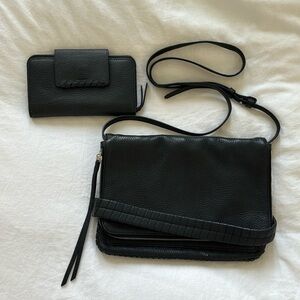 All Saints Crossbody Bag & Matching Wallet